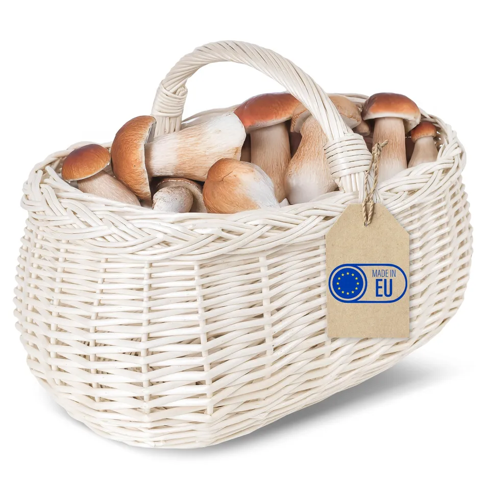 Creative Home Cestino in Vimini 45x32x34 cm Marrone per Spesa