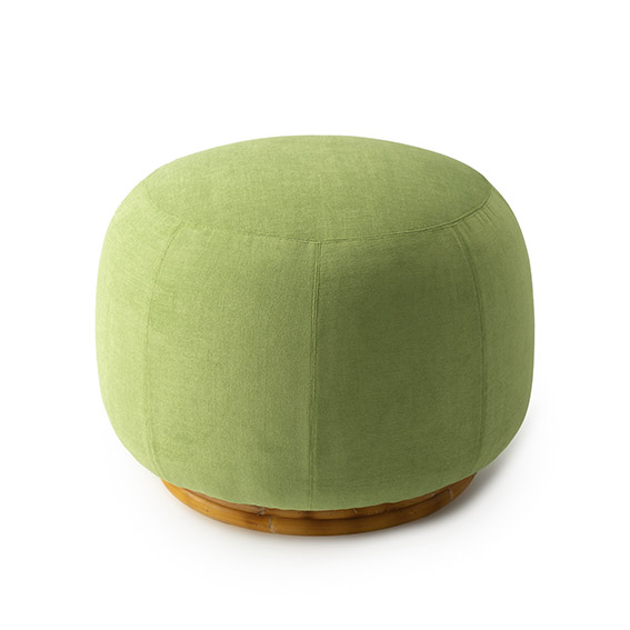 Mila Maurizi Jungle Revival Selva pouf legno tessuto