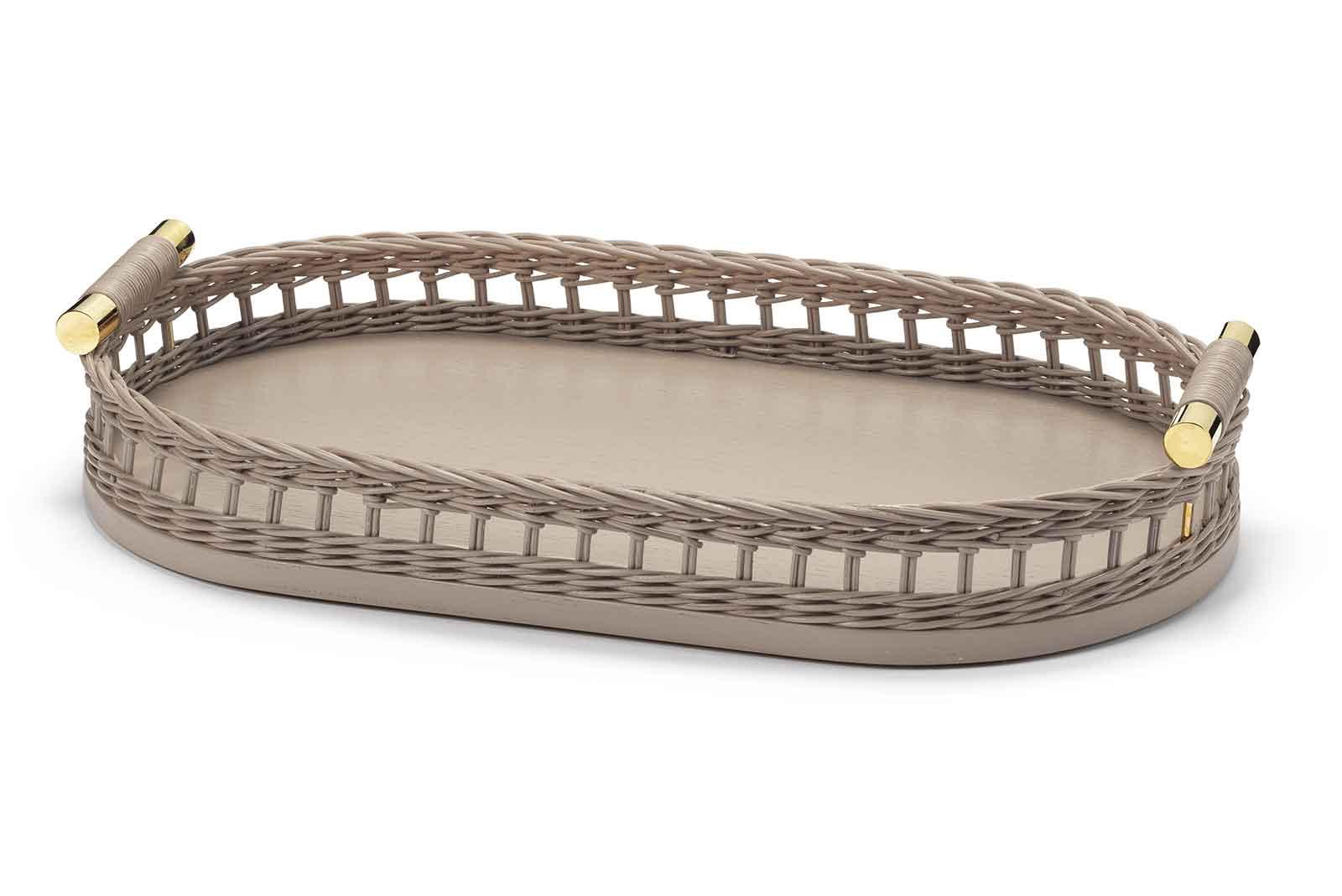 Mila Maurizi Savoir-faire Eclaire 03 vassoio legno e ottone