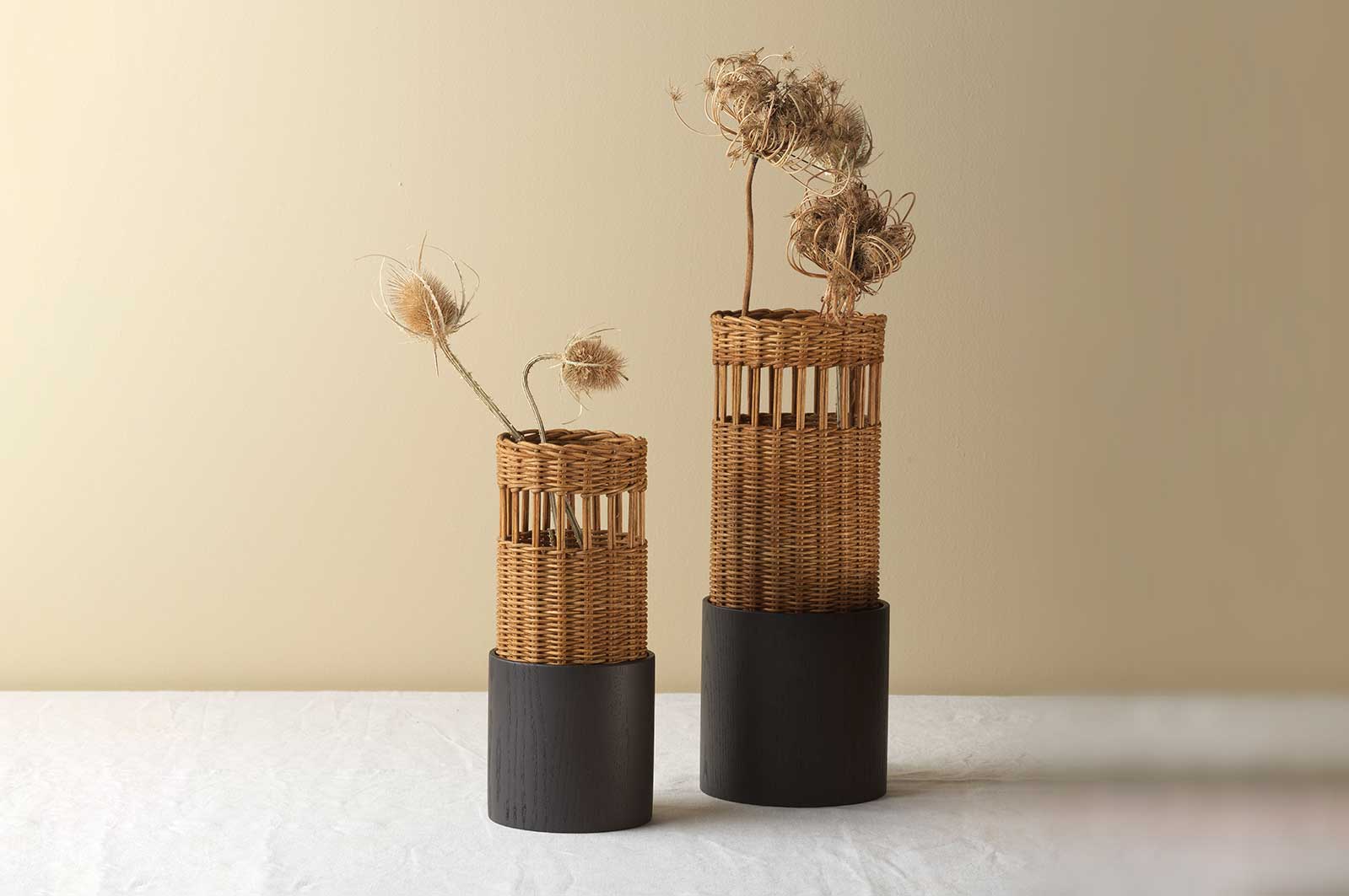 Mila Maurizi Savoir Faire Savarin Large vaso frassino canna