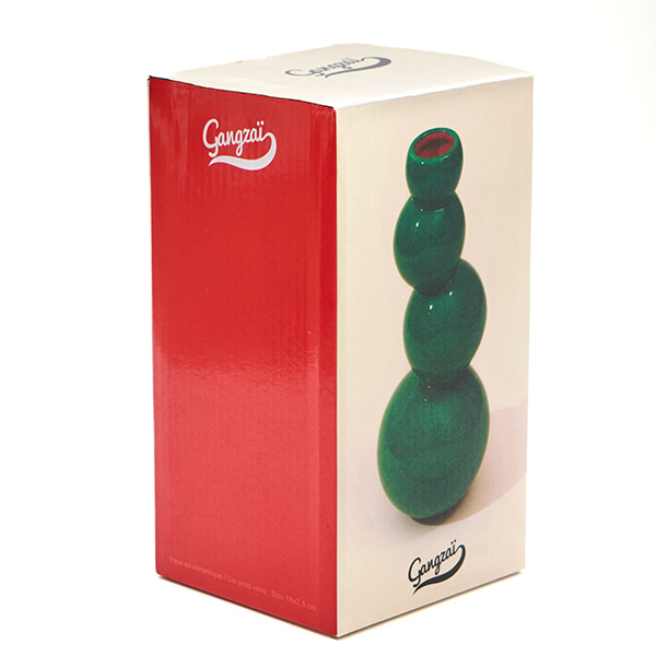 Gangzaï Geometrica Astre GD745 vaso verde per fiori