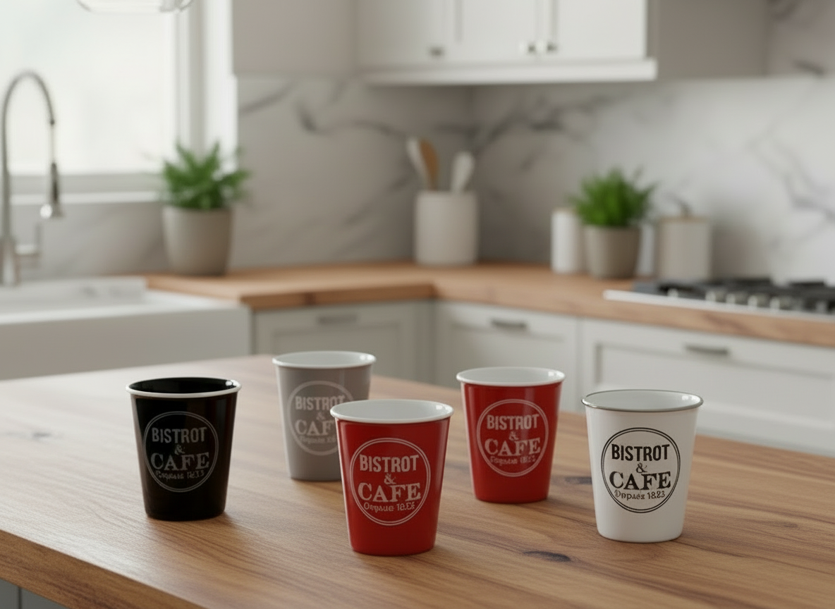5five Simply Smart Bistrot set bicchieri caffè vetro 110 ml colorati