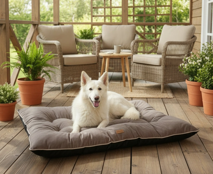 Kerbl Hueso cuccia per cani marrone morbida