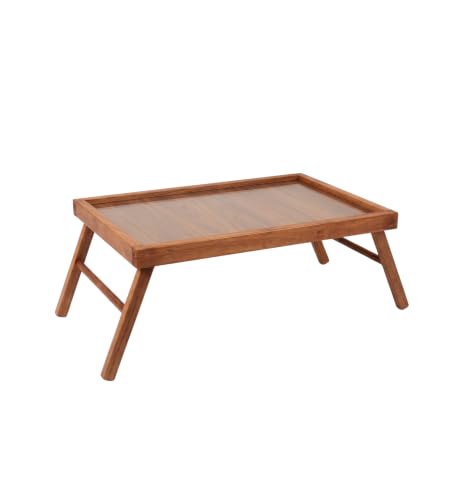 Inca Vassoio Colazione a Letto Legno Faggio Noce Pieghevole
