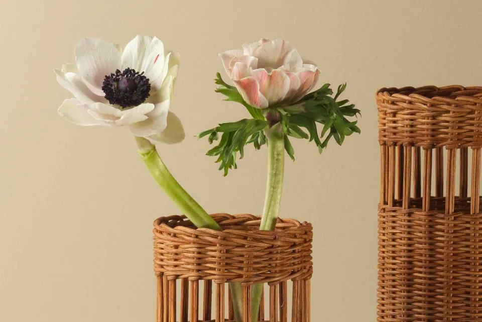 Mila Maurizi Savoir Faire Savarin small vaso frassino e canna