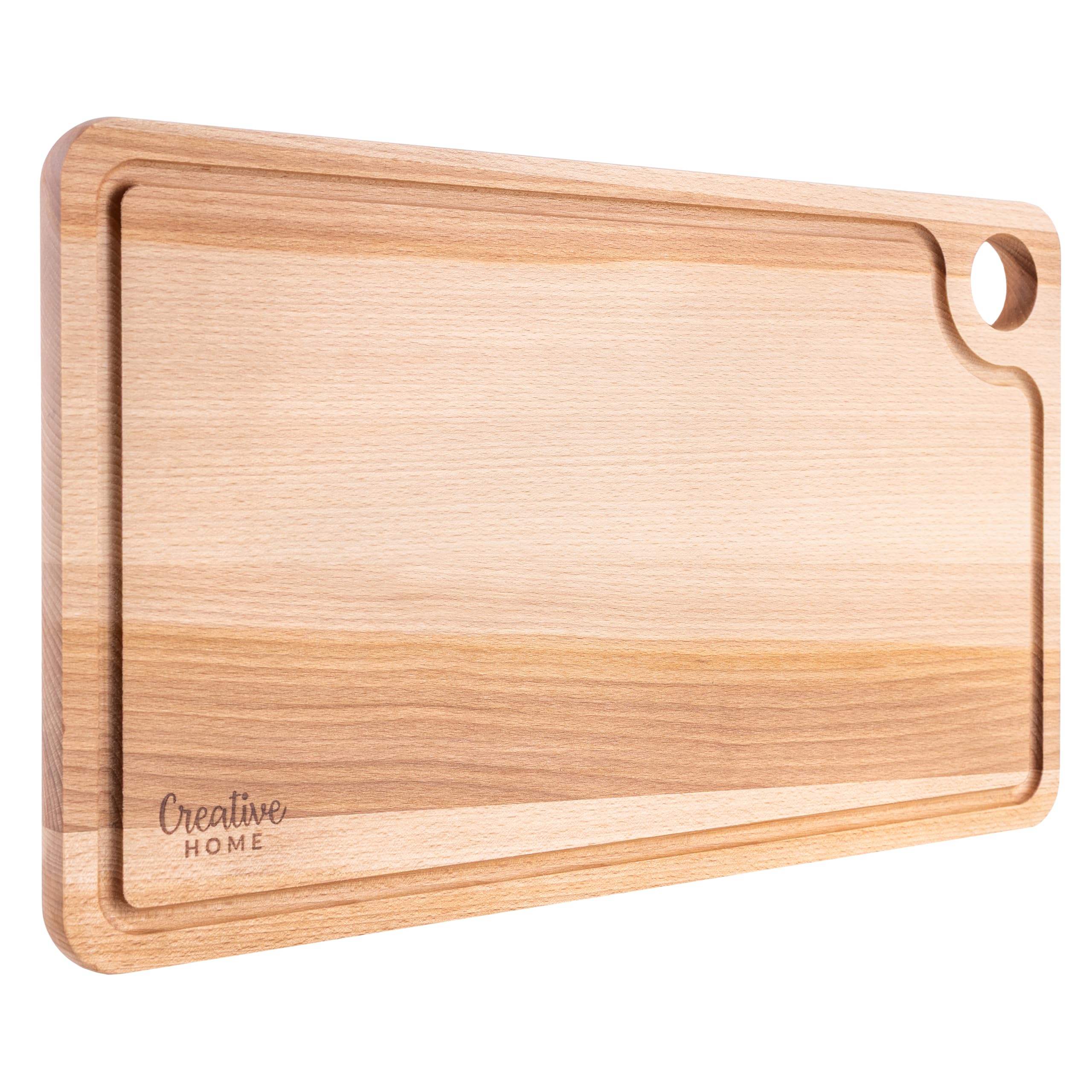Creative Home Tagliere Faggio con Scanalatura Reversibile