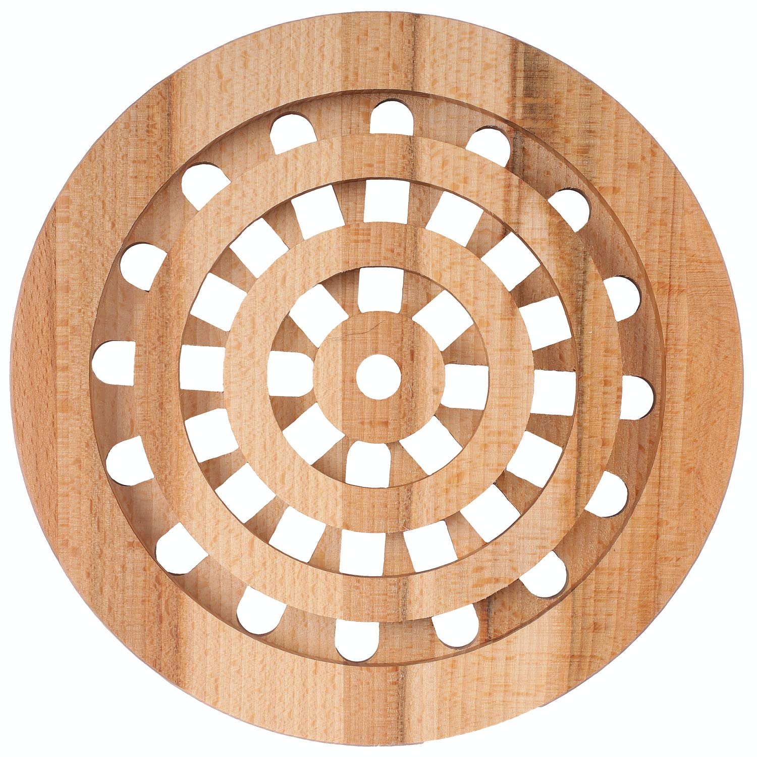 Creative Home Sottopentola Rotondo Legno Faggio 19,5 cm