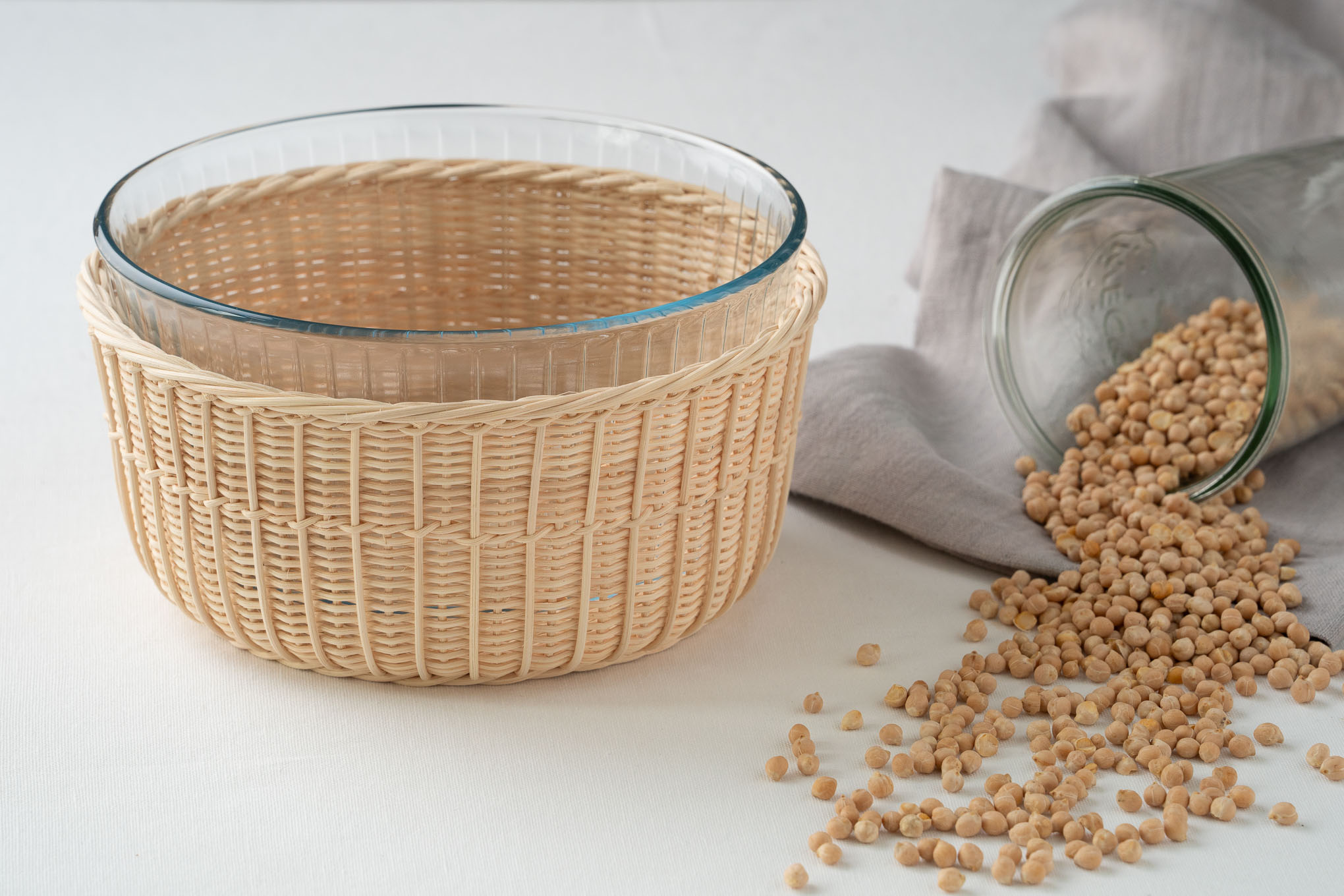Mila Maurizi Mise en Place Zafferano cesto soufflé con Pyrex