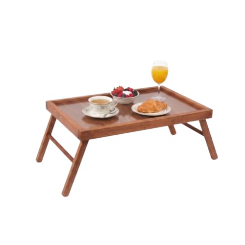 Inca Vassoio Colazione a Letto Legno Faggio Noce Pieghevole