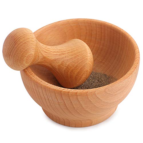 Creative Home Mortaio Pestello Faggio 10,5 cm Legno
