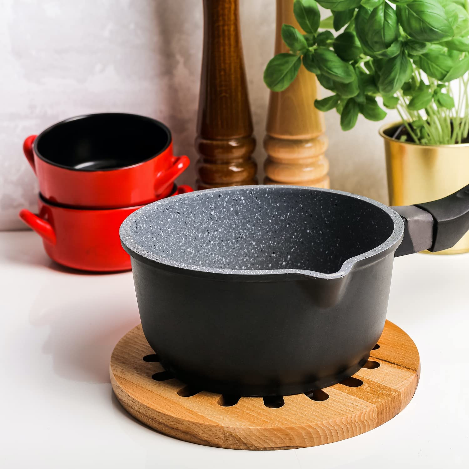 Creative Home Sottopentola Rotondo Legno Faggio 19,5 cm