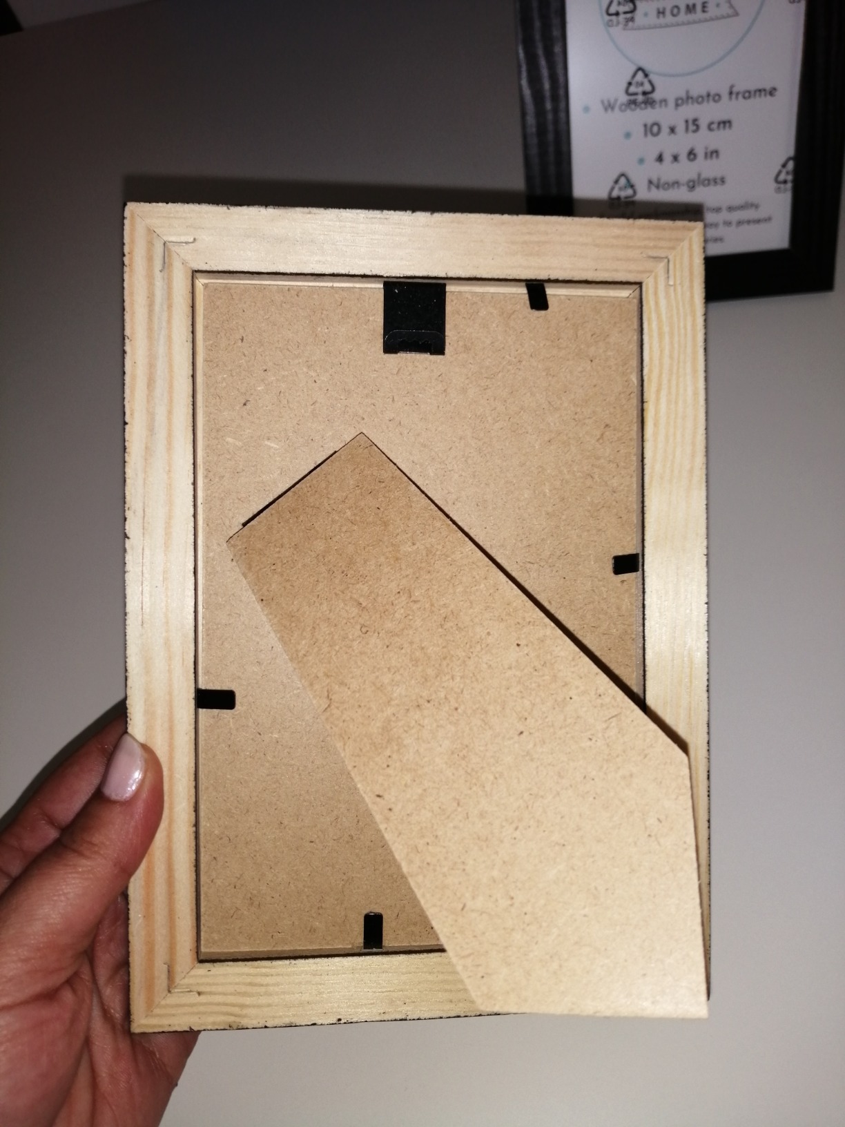 Creative Home Cornici Legno Naturale 10x15 cm Set 2 Pezzi