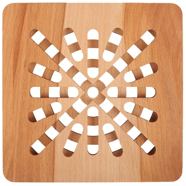 Creative Home Sottopentola Quadrato Legno Faggio 19,5 cm