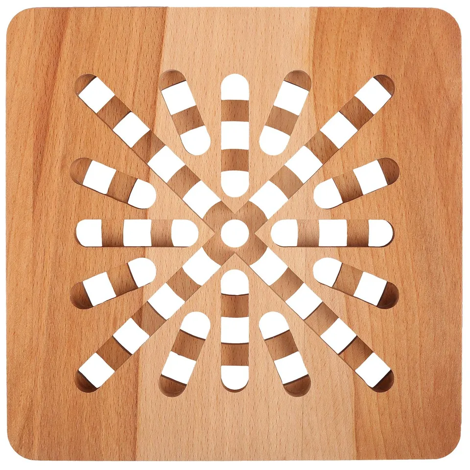 Creative Home Sottopentola Quadrato Legno Faggio 19,5 cm