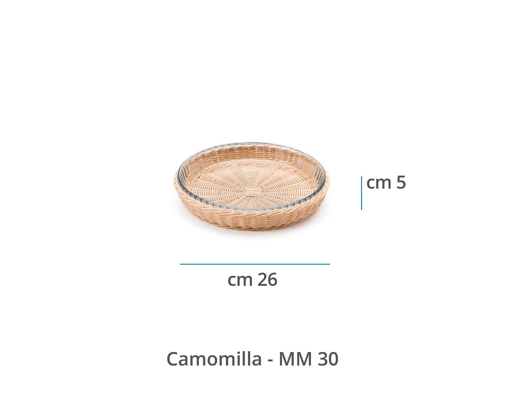 Mila Maurizi Mise en Place Camomilla S cestino torta pyrex