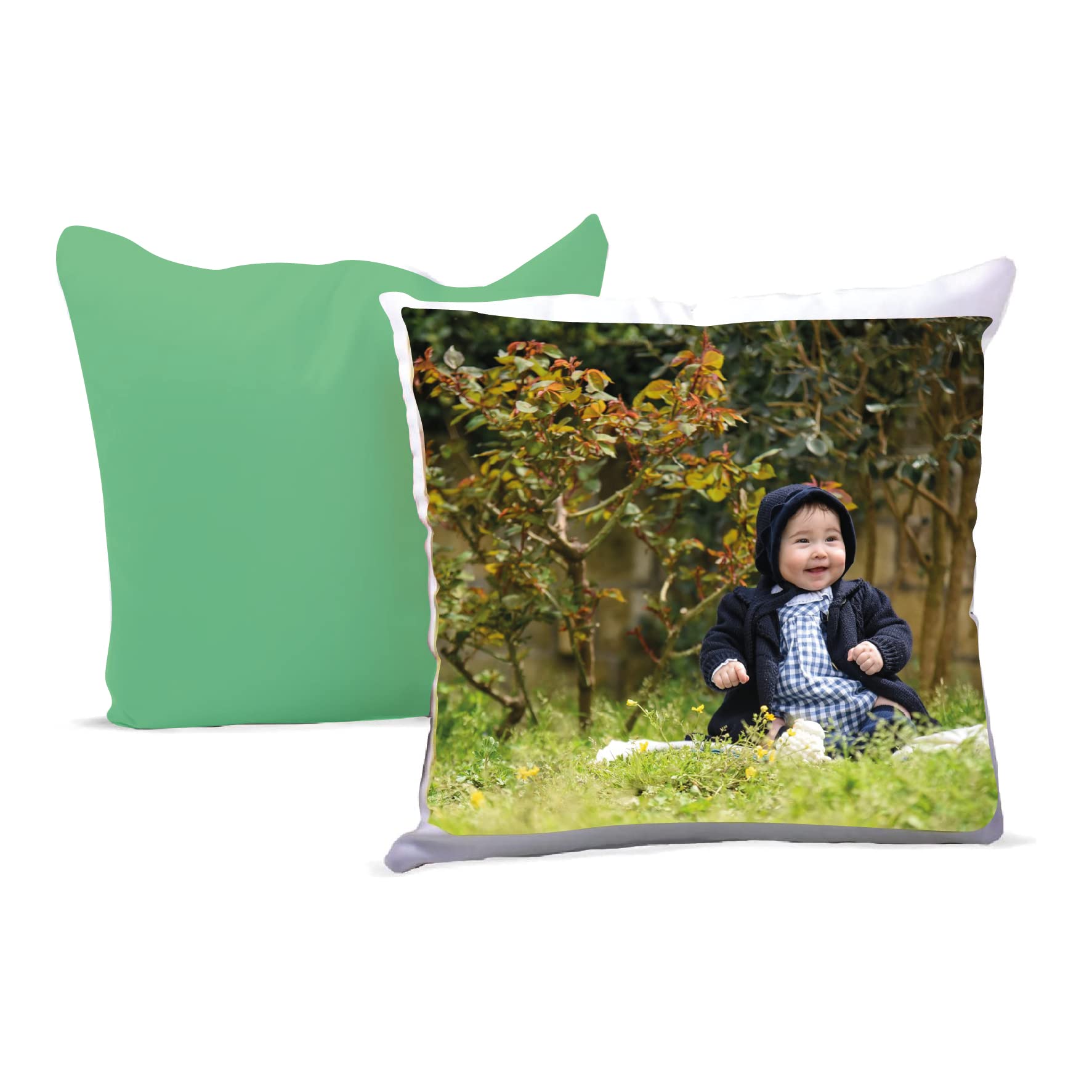 Inca cuscino personalizzato con foto 40x40 verde scuro