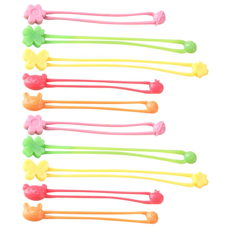 MUCKLILY Nastri Bento Elastici Silicone 10 Pezzi Lavabili