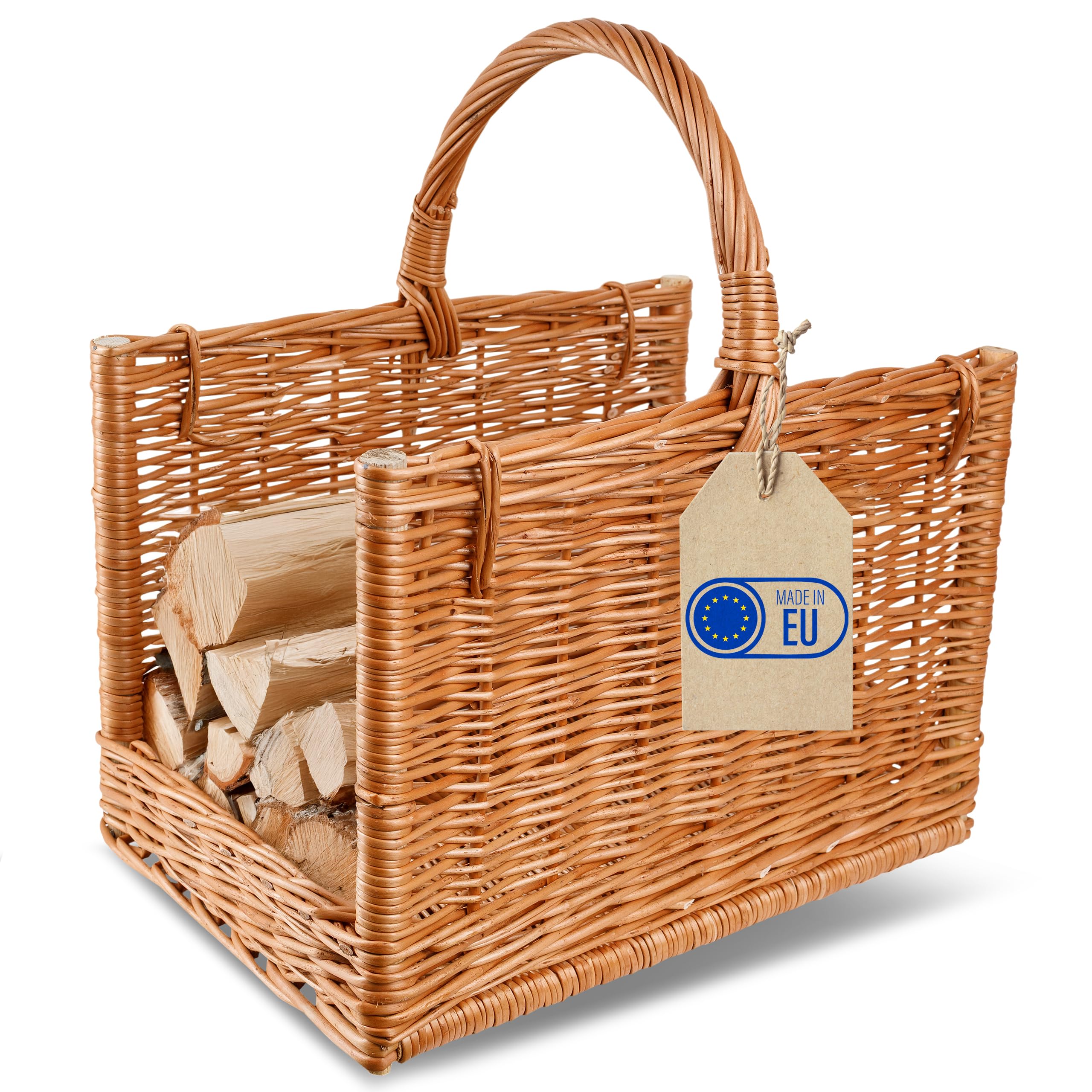 Creative Home Cesto Portalegna Vimini 45x30x47cm Salice