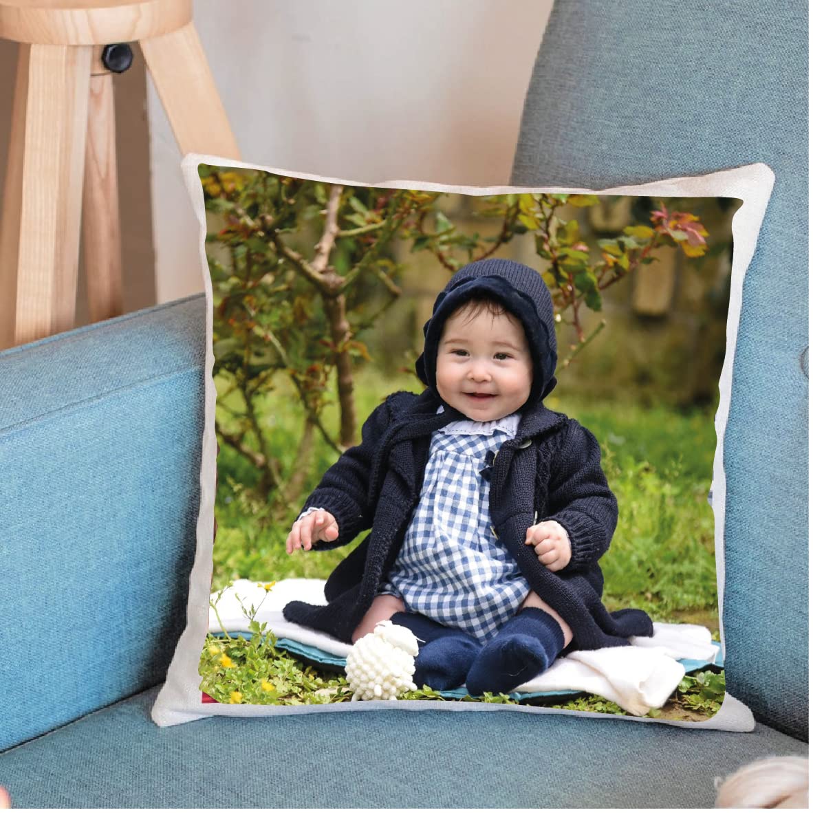 Inca cuscino personalizzato con foto 40x40 verde scuro