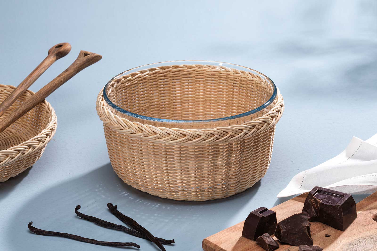 Mila Maurizi Mise en Place Glicine cestino soufflé pyrex