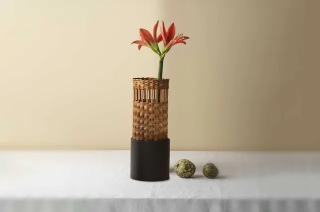 Mila Maurizi Savoir Faire Savarin Large vaso frassino canna