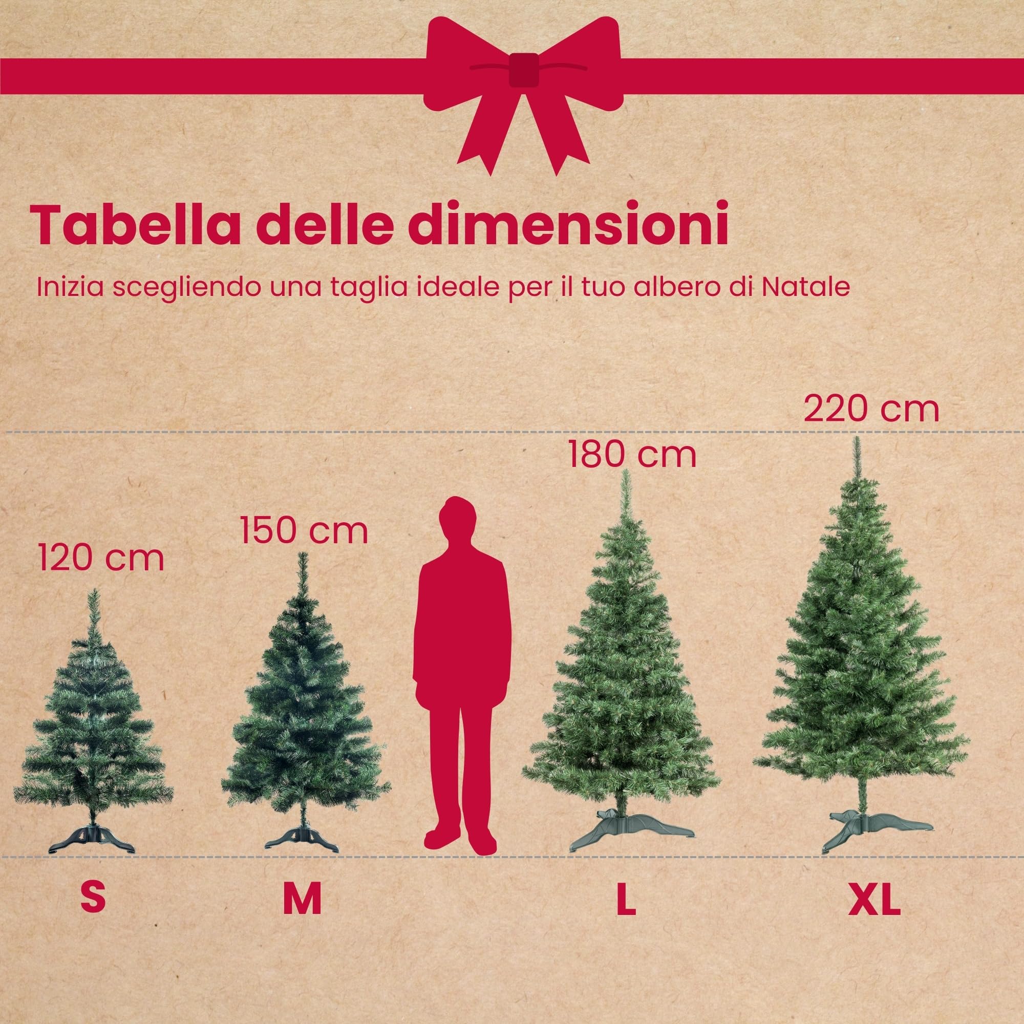 Creative Home Albero di Natale 150cm Verde Folto da Terra