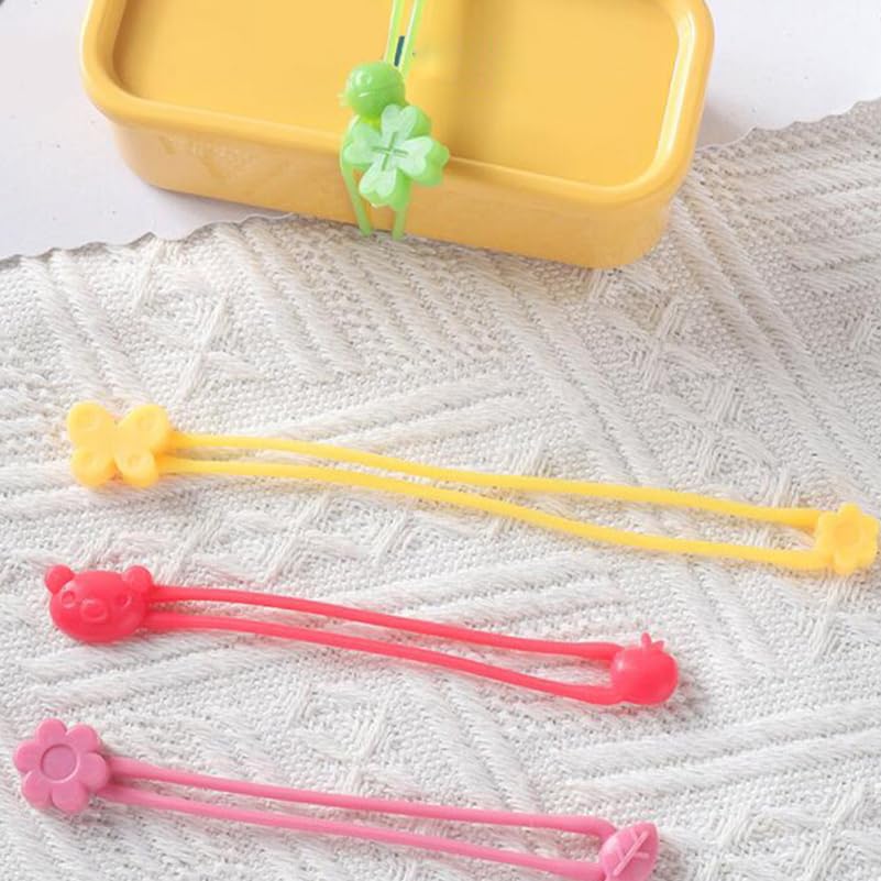 MUCKLILY Nastri Bento Elastici Silicone 10 Pezzi Lavabili