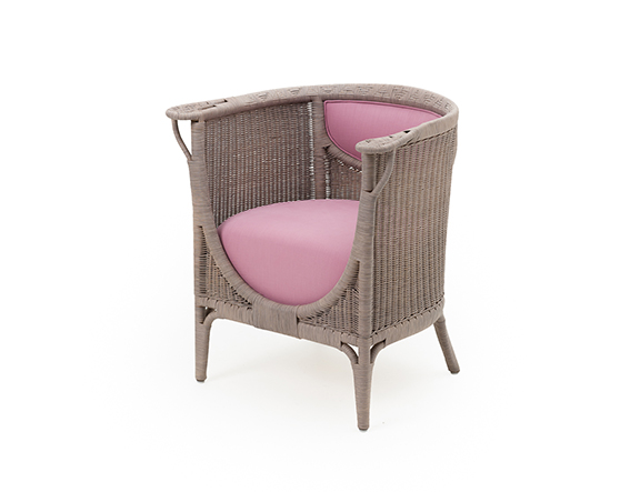 Mila Maurizi Maison Angelina poltrona in rattan midollino