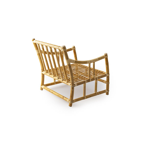 Mila Maurizi Jungle Revival Maya poltrona rattan con cuscini
