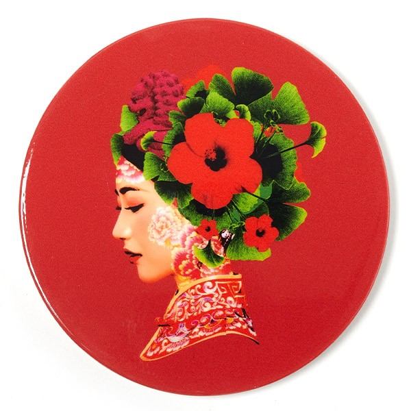 Gangzaï Lotus GD536 set 4 sottobicchieri per la tavola