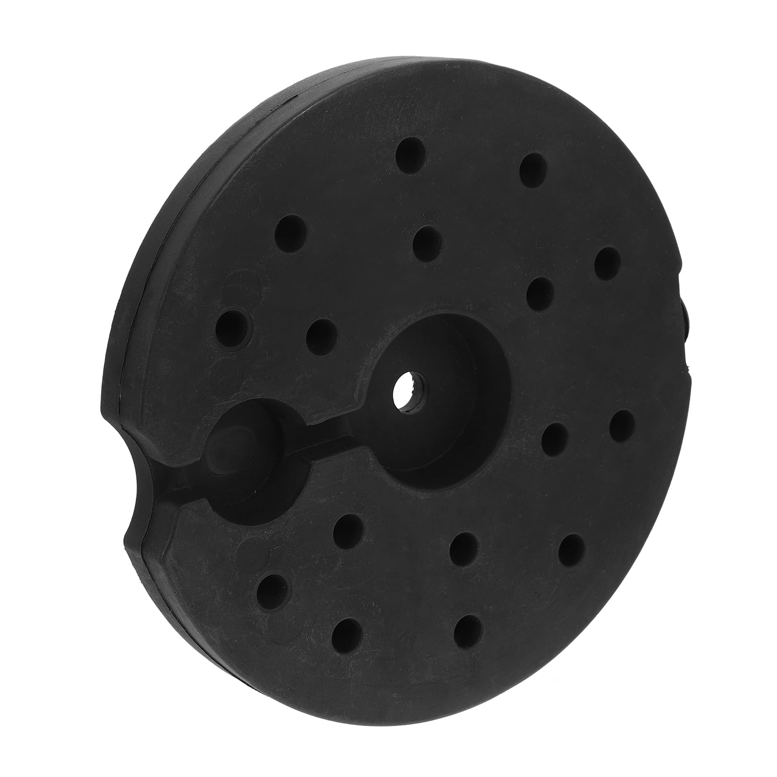 MUCKLILY Base Lampada da Tavolo Ferro Nera Rotonda 19 cm