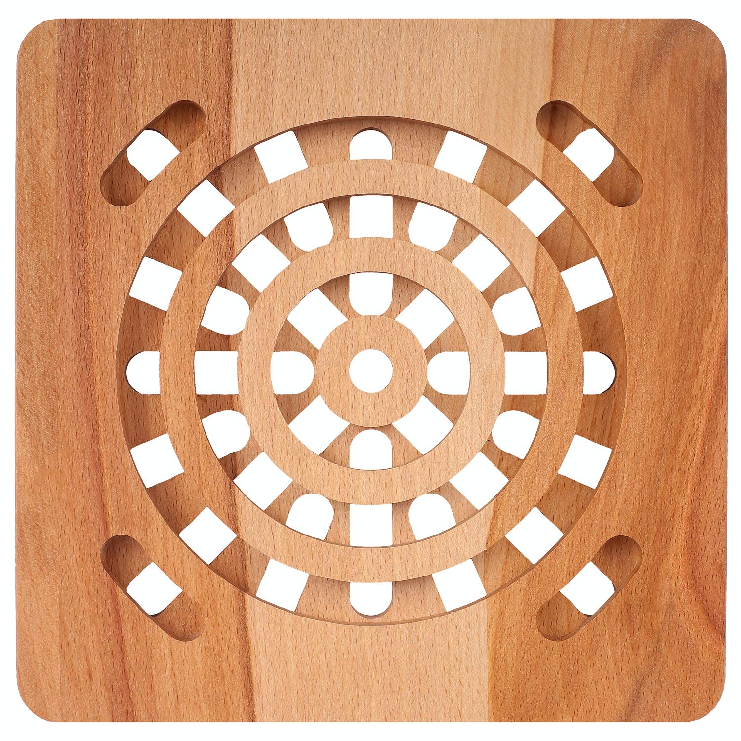 Creative Home Sottopentola Quadrato Legno Faggio 19,5 cm