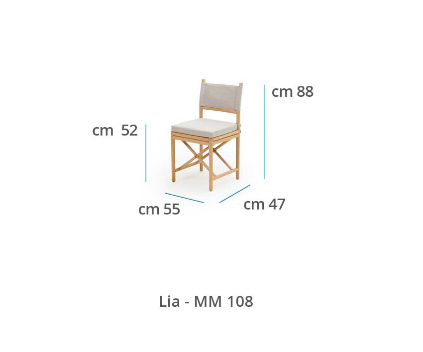 Mila Maurizi Maison Lia sedia in rattan con cuscino
