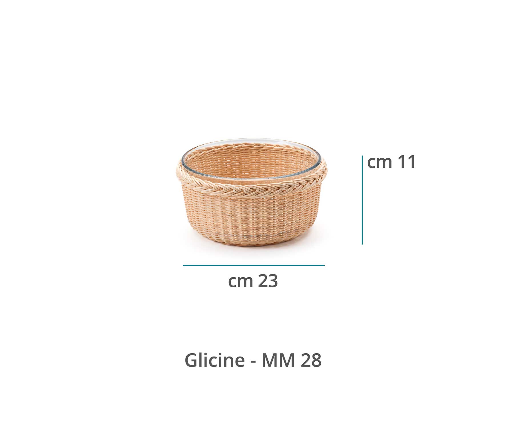 Mila Maurizi Mise en Place Glicine cestino soufflé pyrex