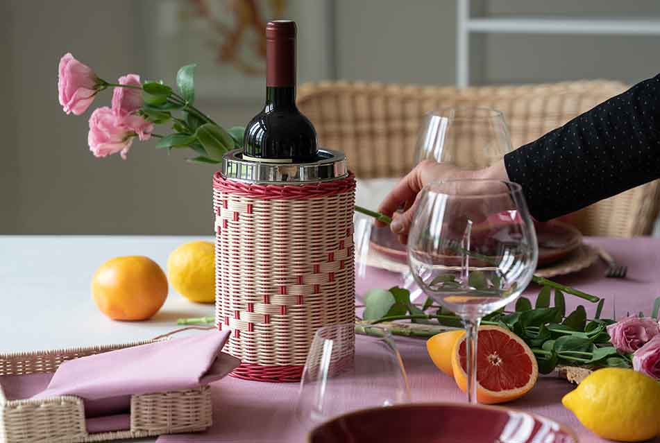 Mila Maurizi Mélodie Primula b-02 cesto glacette rosa