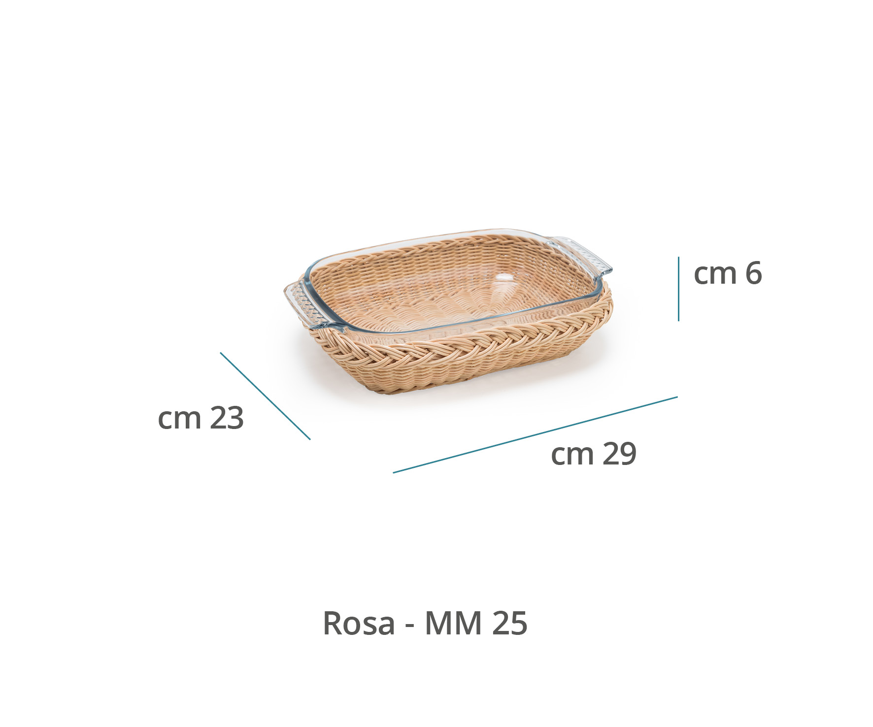 Mila Maurizi Rosa M cestino midollino portapirofila