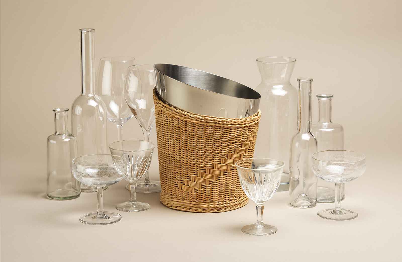 Mila Maurizi Mise en Place Orchidea secchiello champagne acciaio