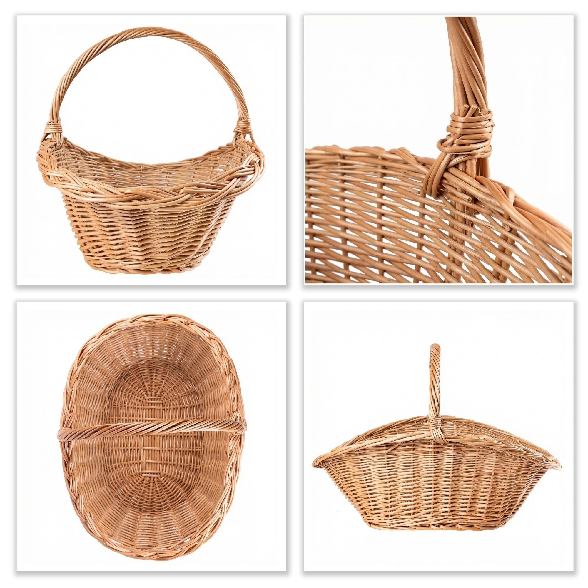 Creative Home Portalegna Vimini Marrone 60x40x39 cm
