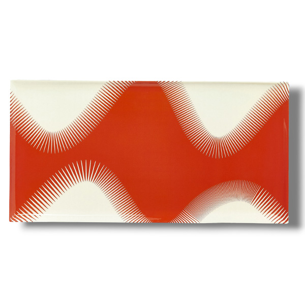Gangzaï Geometrica Wave GD662 vassoio rettangolare