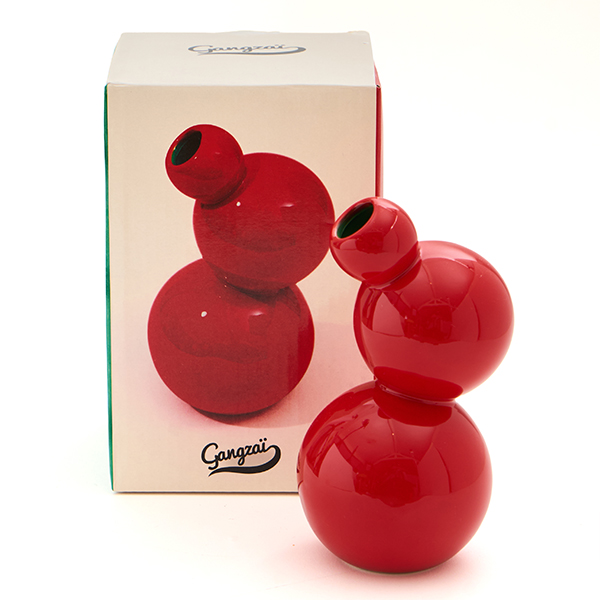 Gangzaï Geometrica Astre GD744 vaso rosso