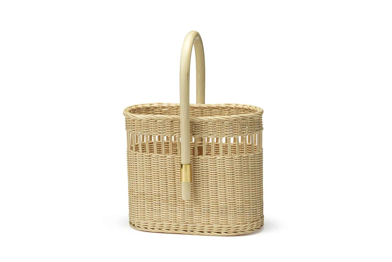 Mila Maurizi Savoir Faire Charlotte 01 portabottiglie midollino rattan