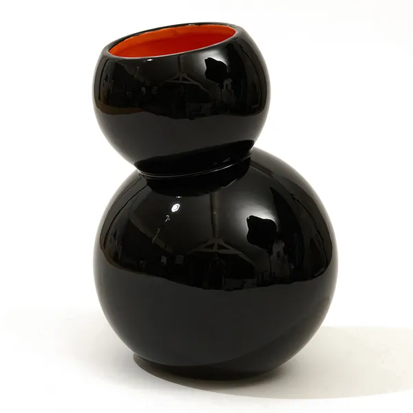 Gangzaï Geometrica Noir Astre GD743 vaso nero