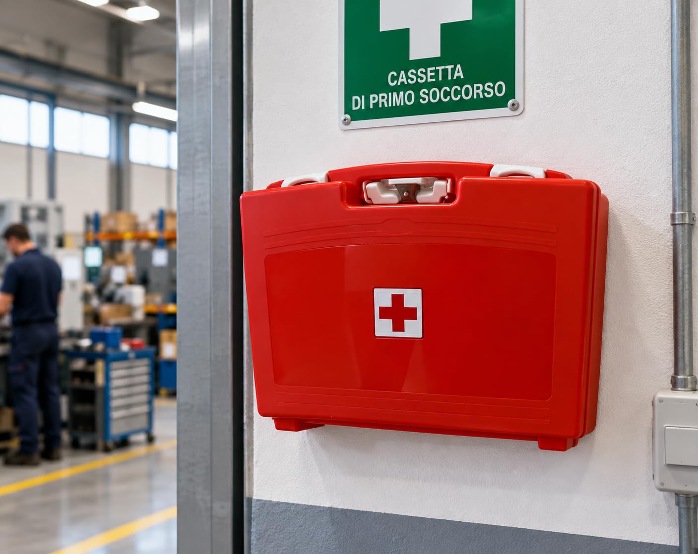 Inca Cassetta Primo Soccorso Aziendale Allegato 1 con Staffa