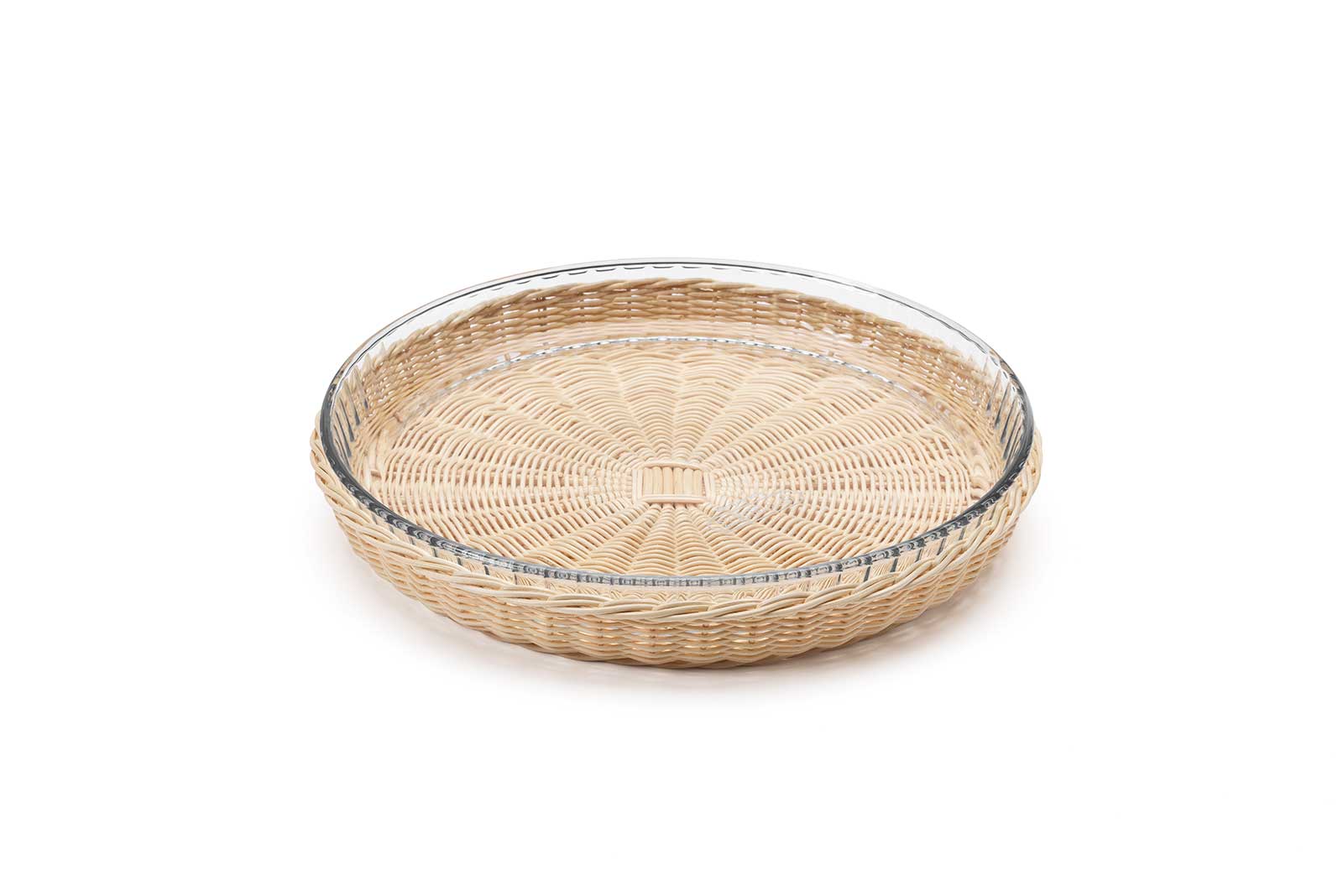 Mila Maurizi Mise en Place Camomilla L cesto midollino con pyrex