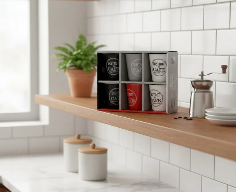 5five Simply Smart Bistrot set bicchieri caffè vetro 110 ml colorati