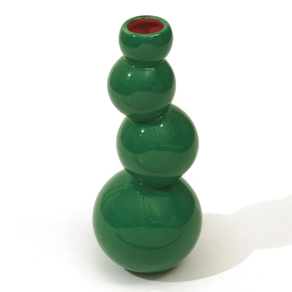Gangzaï Geometrica Astre GD745 vaso verde per fiori