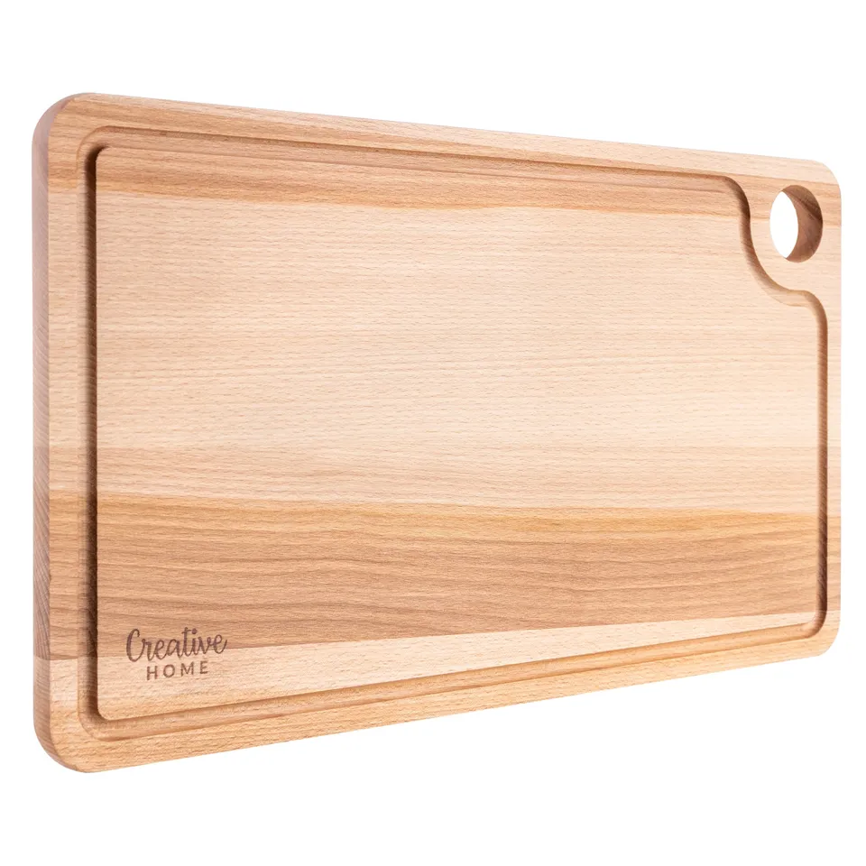 Creative Home Tagliere Faggio con Scanalatura Reversibile