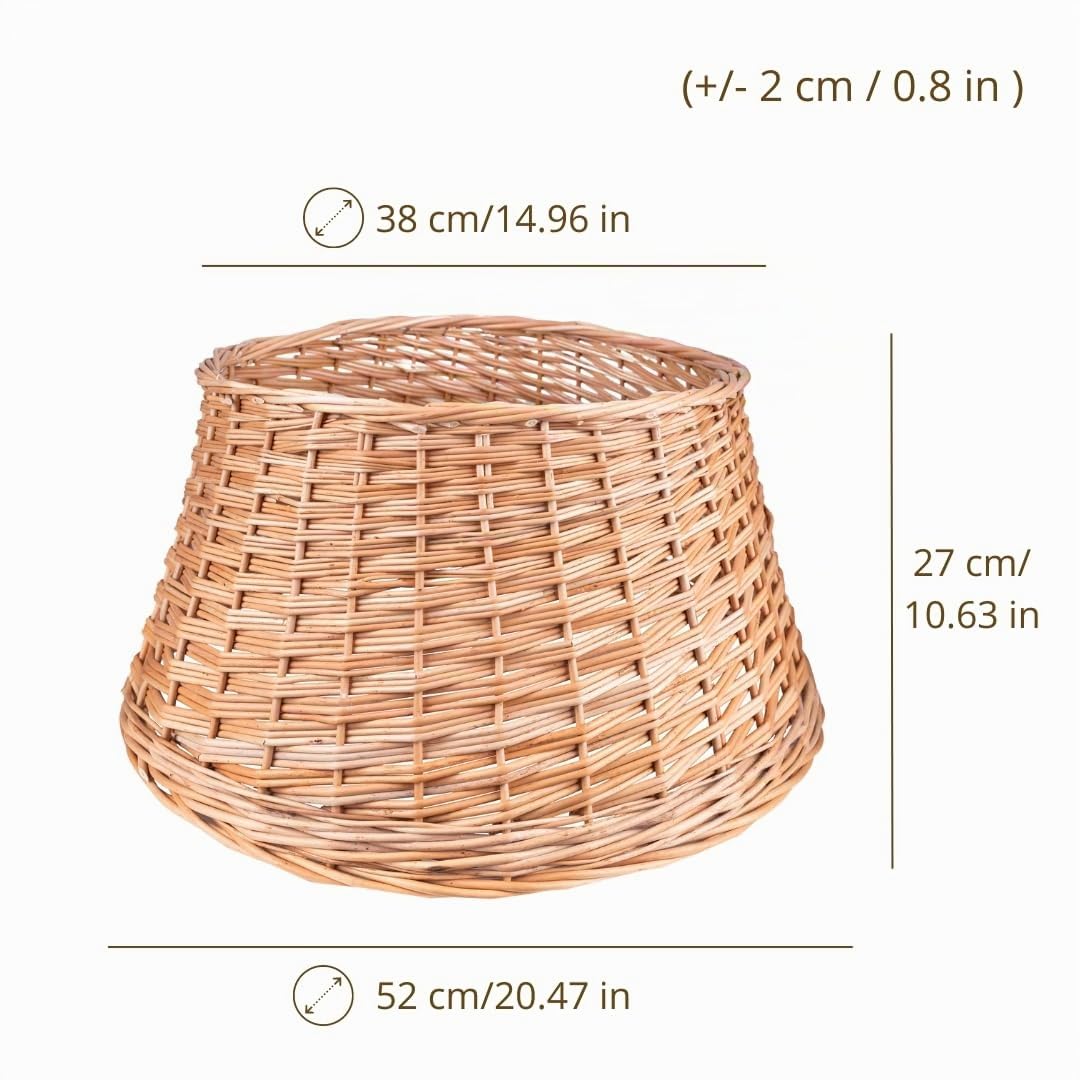 Creative Home Collare Albero Natale Vimini Naturale Ø 52x27 cm