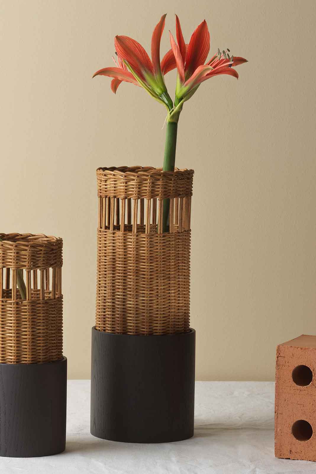 Mila Maurizi Savoir Faire Savarin Large vaso frassino canna