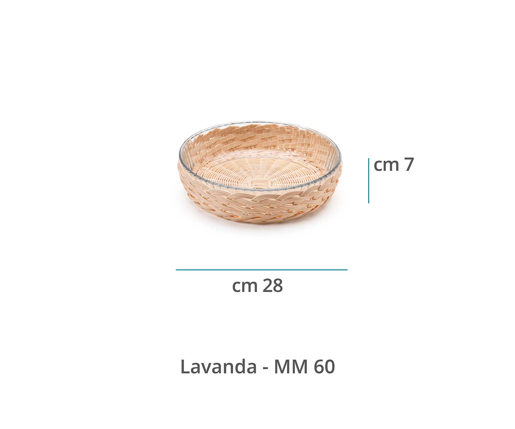 Mila Maurizi Lavanda B-01 cestino torta blu guado